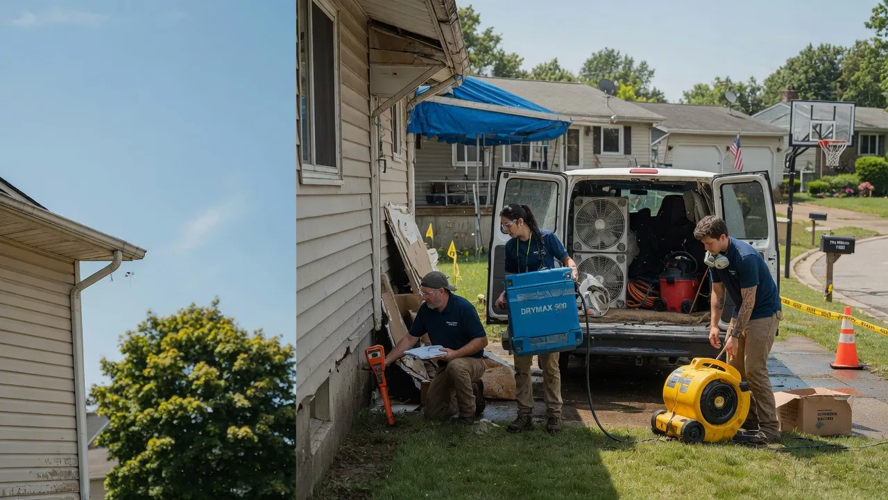 Ceiling Leak Cleanup in Sandwich, IL near me